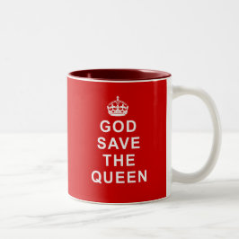 Taza Bicolor Camisetas de God Save the Queen, bolsos, regalos