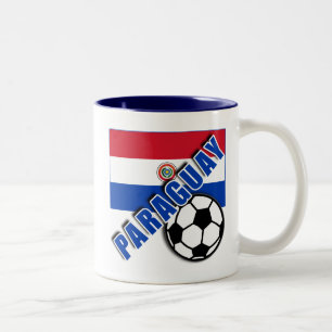 Taza Bicolor Camisetas del aficionado al fútbol del mundo de