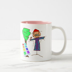 Taza Bicolor Camisetas del arte de los niños y regalos de los