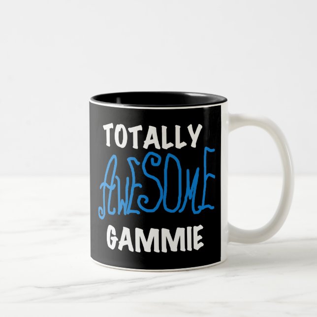 Taza Bicolor Camisetas y regalos azules totalmente (Derecha)