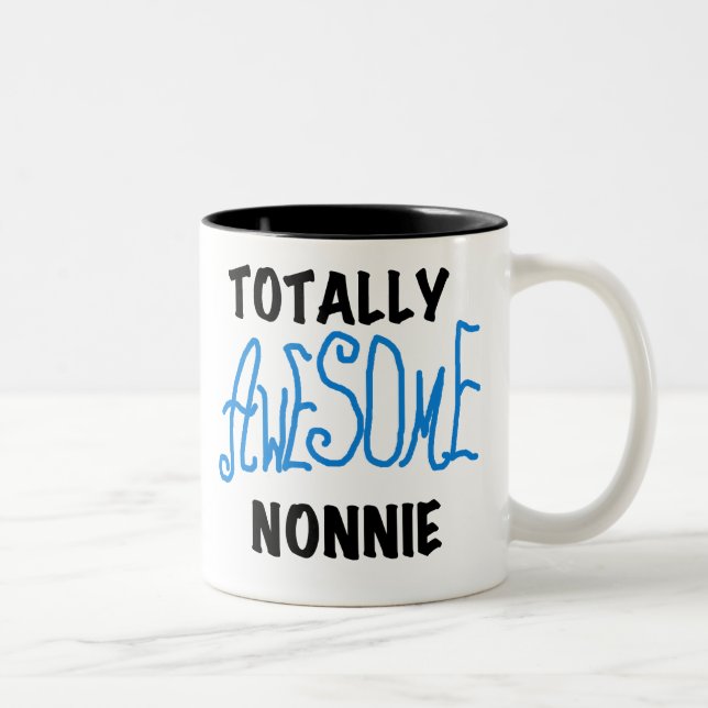 Taza Bicolor Camisetas y regalos azules totalmente (Derecha)