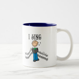 Taza Bicolor Camisetas y regalos de canto masculino