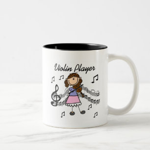 Taza Bicolor Camisetas y regalos de chica figura de palo tocand