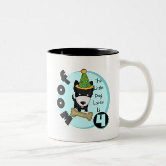 Taza Bicolor Camisetas y regalos de cumpleaños de Dog Lover