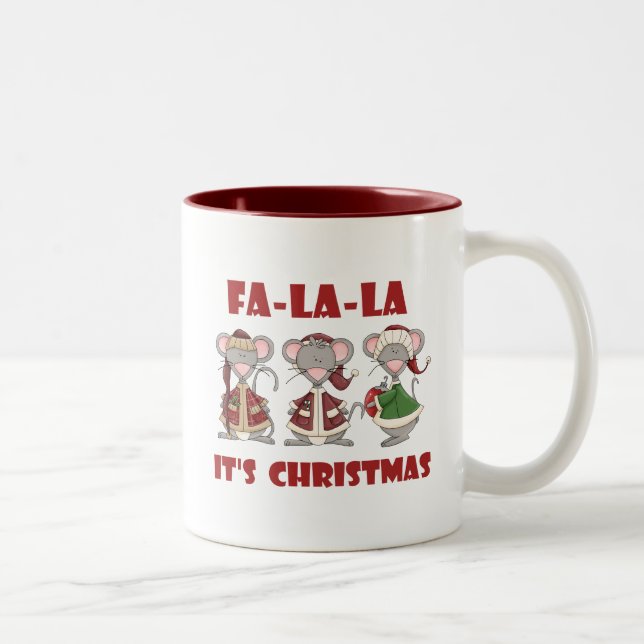 Taza Bicolor Camisetas y regalos de Fa La Navidades (Derecha)