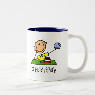 Taza Bicolor Camisetas y regalos de Juego de Poker