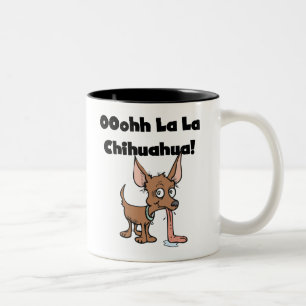 Taza Bicolor Camisetas y regalos de la chihuahua del La del La