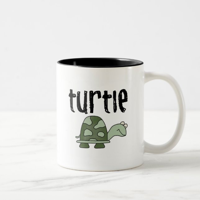 Taza Bicolor Camisetas y regalos de la tortuga (Derecha)