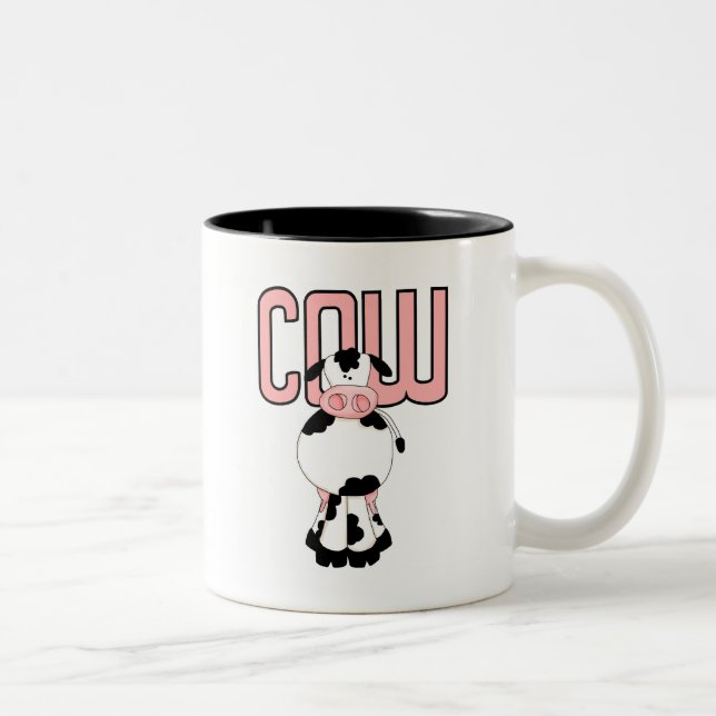 Taza Bicolor Camisetas y regalos de la vaca (Derecha)