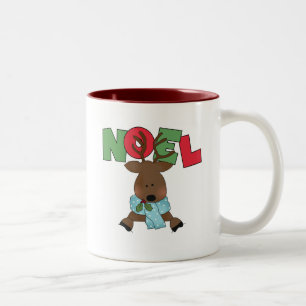 Taza Bicolor Camisetas y regalos de Noel para renos