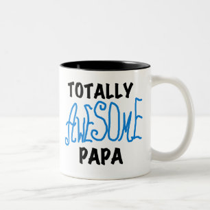 Taza Bicolor Camisetas y regalos de papá totalmente asombrosos