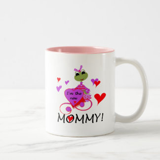 Taza Bicolor Camisetas y regalos de rana nueva mamá