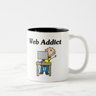Taza Bicolor Camisetas y regalos del adicto al Web