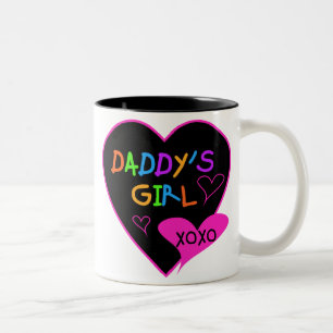 Taza Bicolor Camisetas y regalos del Chica T de Heart Daddy