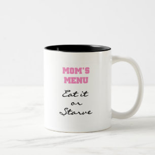 Taza Bicolor Camisetas y regalos del menú de mamá