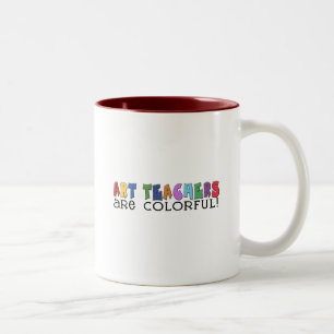 Taza Bicolor Camisetas y regalos multicolores del profesor de