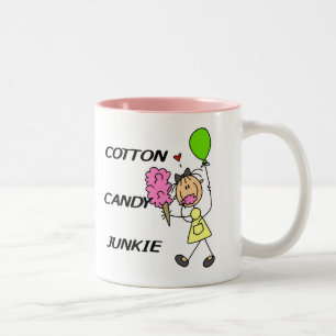 Taza Bicolor Camisetas y regalos para adictos al algodón de azú
