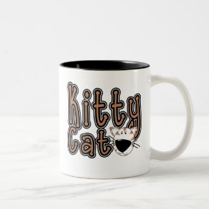 Taza Bicolor Camisetas y regalos para gatos Kitty