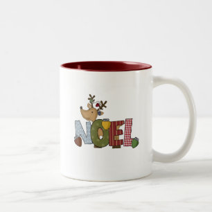 Taza Bicolor Camisetas y regalos para las fiestas de los renos 