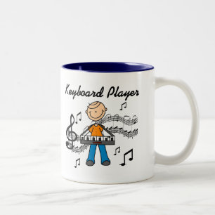 Taza Bicolor Camisetas y regalos para teclista
