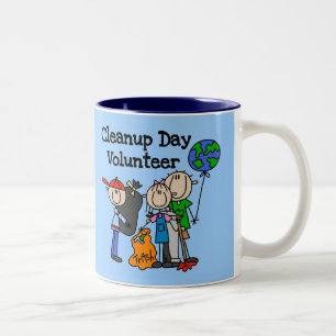 Taza Bicolor Camisetas y regalos para voluntarios del Día de la