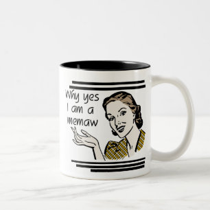 Taza Bicolor Camisetas y regalos retros de Memaw