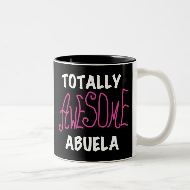 Taza Bicolor Camisetas y regalos rosados totalmente (Derecha)