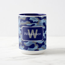 Camo azul con personalización