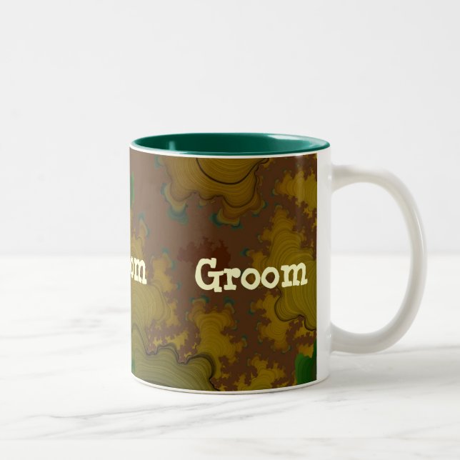 Taza Bicolor Camo Fractal Groom Mug (Derecha)