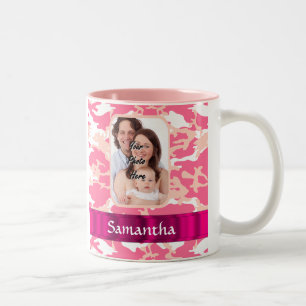 Taza Bicolor Camo rosa
