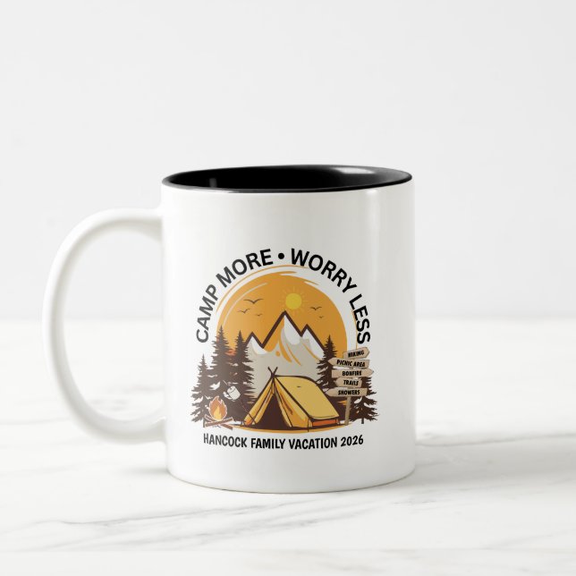 Taza Bicolor Campamento menos preocupante (Izquierda)