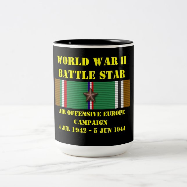 Taza Bicolor Campaña contra la ofensiva aérea en Europa (Centro)