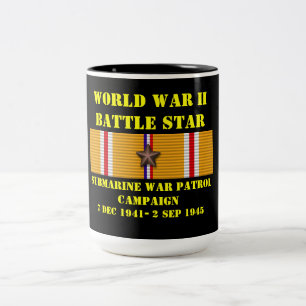 Taza Bicolor Campaña de Patrulla de Guerra Submarina