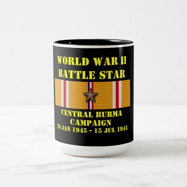 Taza Bicolor Campaña en Burma Central (Centro)