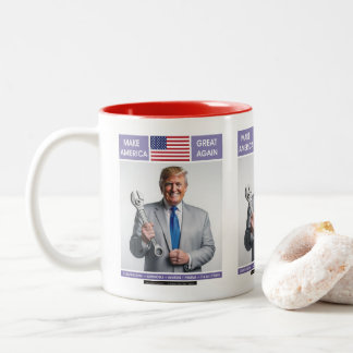 TAZA BICOLOR CAMPAÑAS DE LA CAMPAÑA DE TRUMP MUGS TRUMP