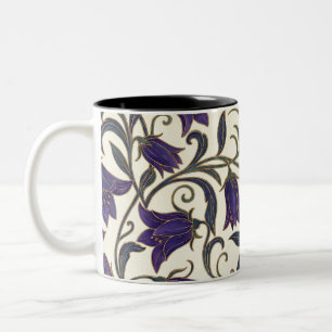Taza Bicolor Campanilla de Flor Silvestre Patrón