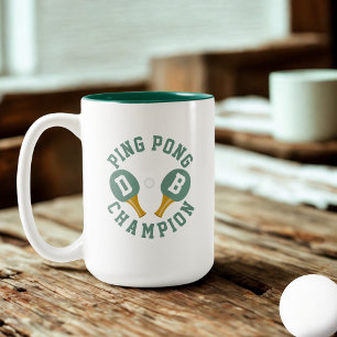 Taza Bicolor Campeón de Ping Pong personalizado