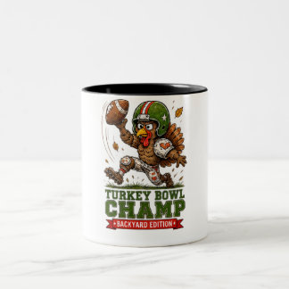 Taza Bicolor Campeón del Tazón de Pavo Edición de Patio Día de 