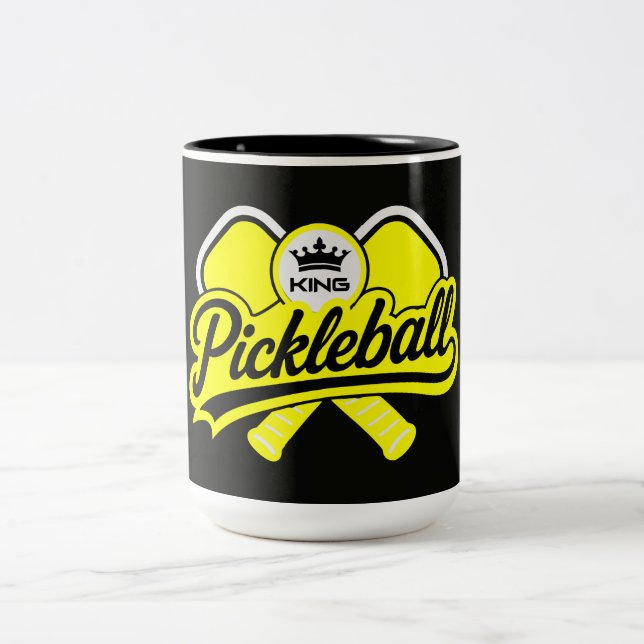 Taza Bicolor Campeón Rey de Pickleball (Centro)