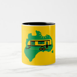 Taza Bicolor Camping de caravana australiana