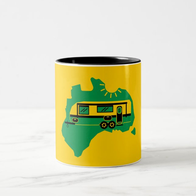 Taza Bicolor Camping de caravana australiana (Centro)