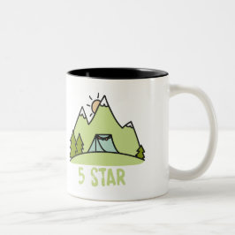 Taza Bicolor Camping de cinco estrellas
