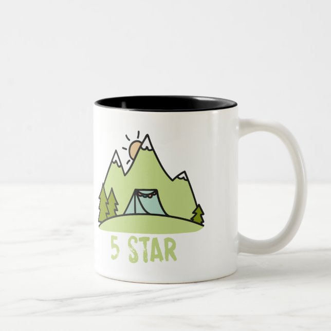 Taza Bicolor Camping de cinco estrellas (Derecha)