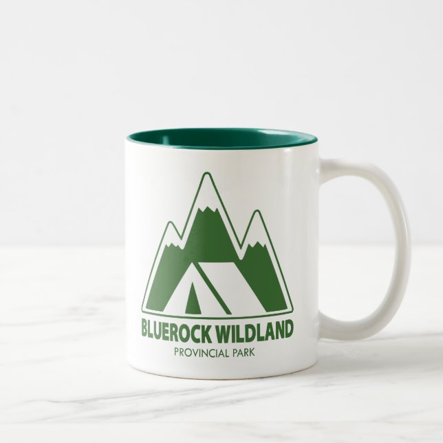 Taza Bicolor Camping de montaña del Parque Provincial Bluerock  (Derecha)