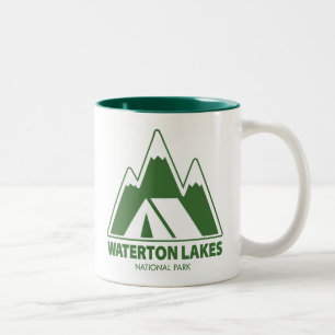 Taza Bicolor Camping del Parque Nacional de los Lagos de Watert