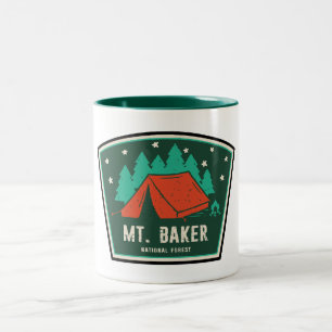 Taza Bicolor Camping en el Bosque Nacional Mt. Baker