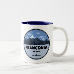 Taza Bicolor Camping en la cordillera de Franconia, New Hampshi