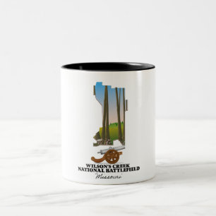 Taza Bicolor campo de batalla nacional de wilson, Missouri, est
