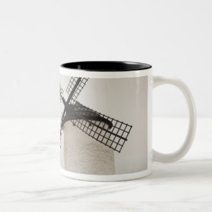 Taza Bicolor Campo de Criptana, antiguos molinos de viento de L