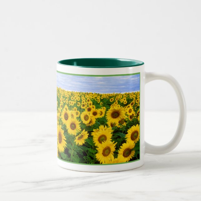 Taza Bicolor Campo de girasol (Derecha)